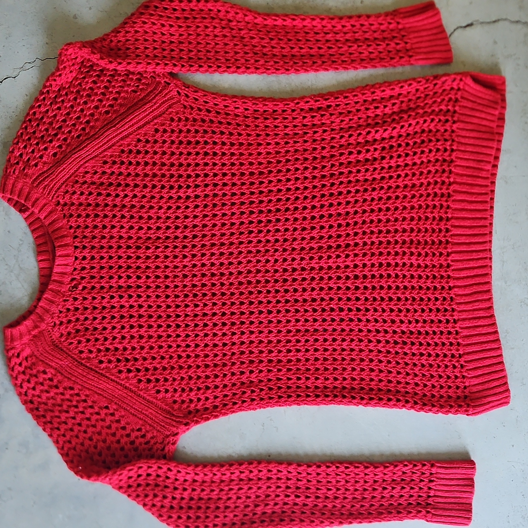 A.N.A Women's Vibrant Red Crew Neck Sweater